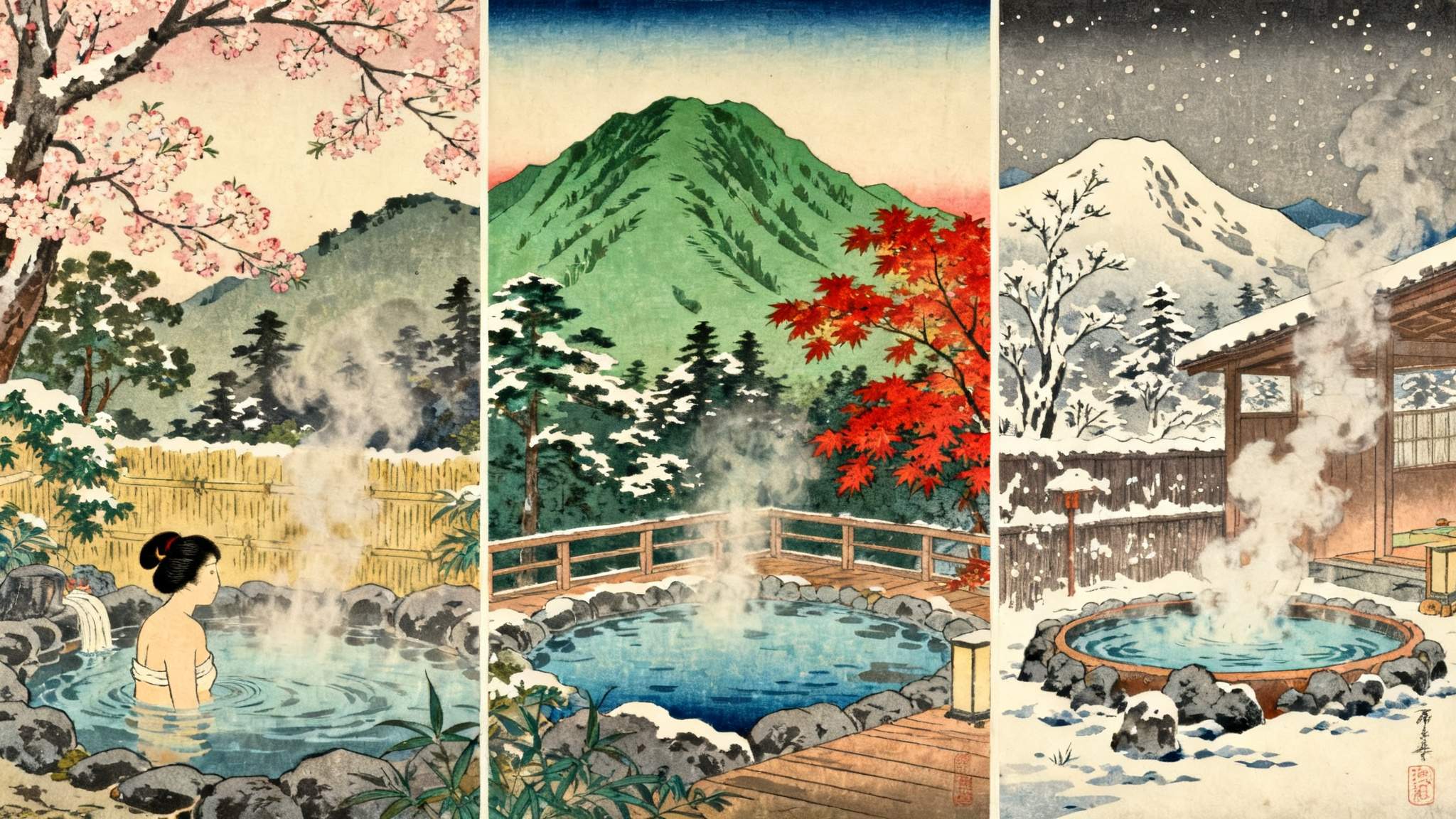 四季泡湯養生法 — 春夏秋冬各不同