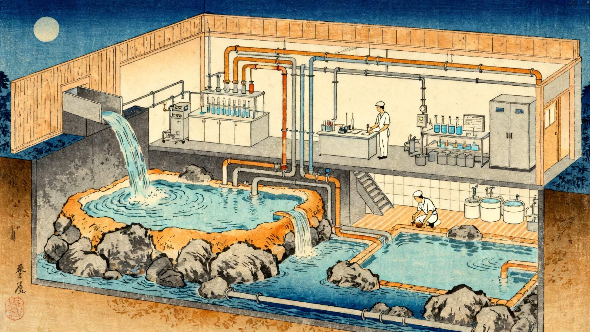 溫泉設施的維護與水質管理